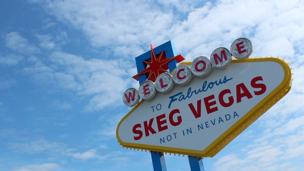 Skeg Vegas Sign